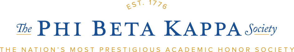 The Phi Beta Kappa Society, est. 1776 -- the nation's most prestigious academic honor society